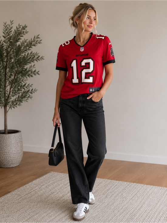 NFL Tops - NFL Tampa Bay Buccaneers Tom Brady #12 Red Nike Jersey Women’s | Size M